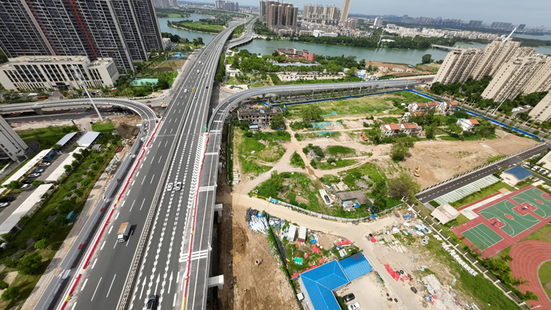 硚孝高速金北一路匝道正式通車 暢通臨空港新城交通網絡